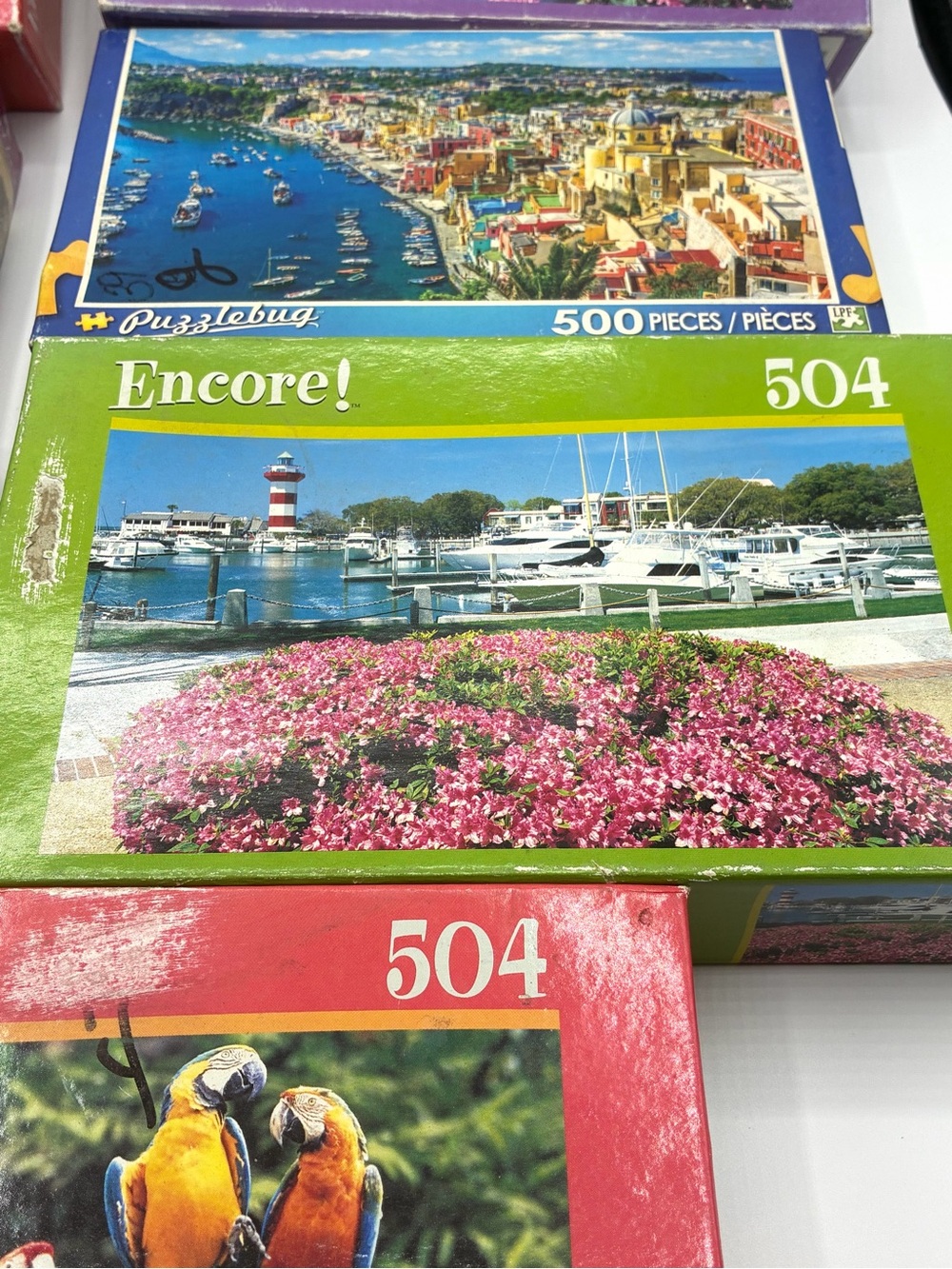 Lot of 7 Sealed 500 504 Piece Jigsaw Puzzles Encore Puzzlebug Artbox - Picture 3 of 16